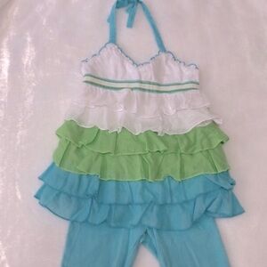 Kate Mack Ruffle Outfit Size 4
